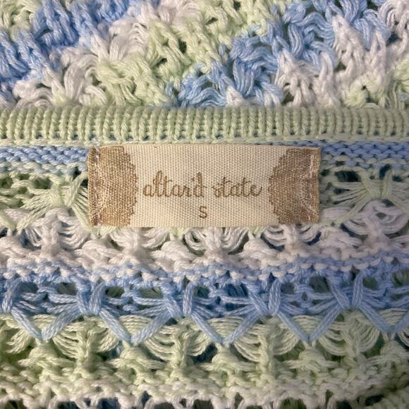 Altar’d State Cropped Briella Knit Striped Sweater Womens Size S - Picture 2 of 7